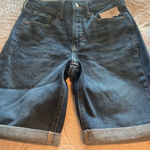Gap High Waisted OG Straight Jean Shorts